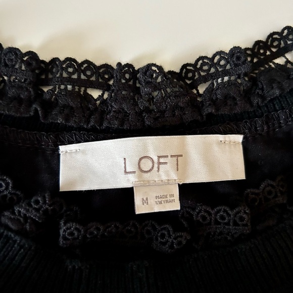 Loft mixed media blouse, size M - Picture 5 of 5